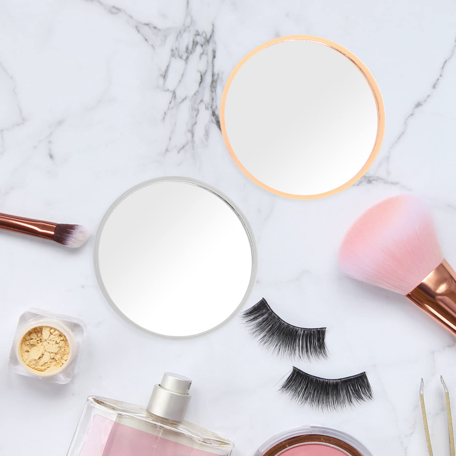 Compact Folding Magnifying Makeup Mirror - Portable Travel Cosmetic Mirror for Women, Pocket & Purse Size, Set of 24 - Perfect for Travel, Home Vanity & On-the-Go Touch Ups