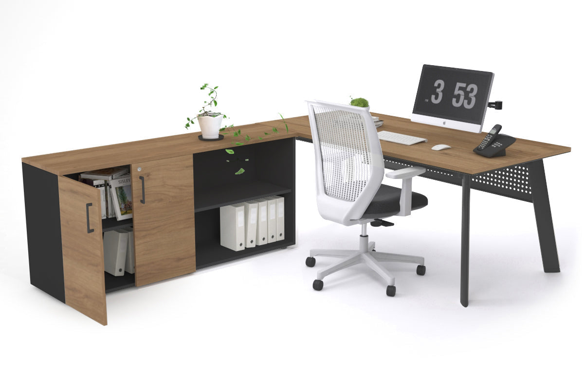 Switch Executive Setting With Uniform Spine Black Frame [1600L x 700W] - Premium Office Desk for Modern Workspace & Home Office