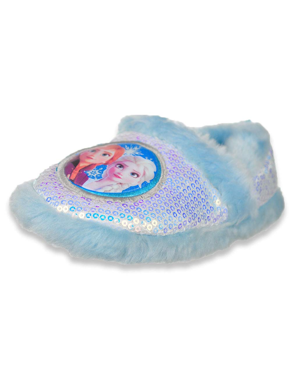 Josmo Frozen 2 Anna & Elsa Plush Slippers for Girls - Soft Kids House Shoes with Non-Slip Soles (Toddler/Little Kid/Big Kid Sizes) - Perfect for Disney Princess Costumes, Birthday Gifts & Cozy Indoor Wear