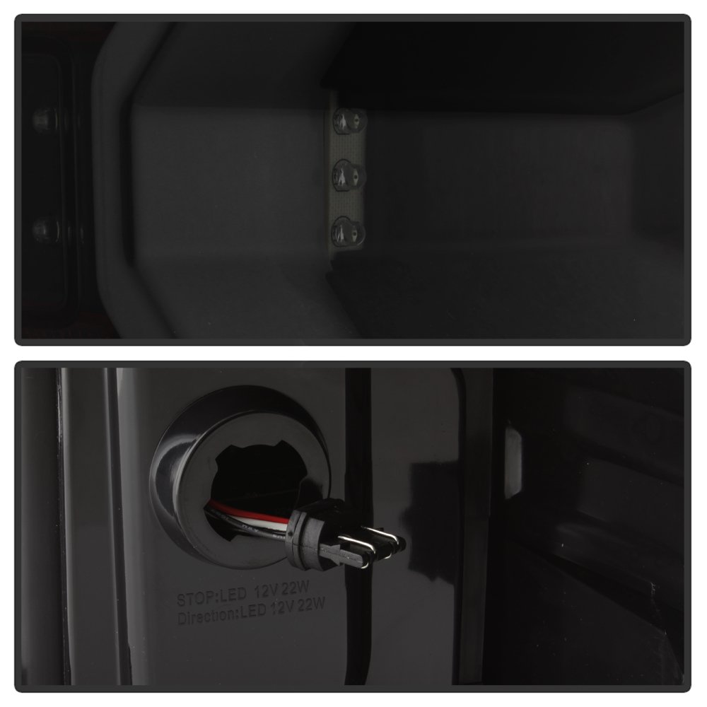 Xtune LED Tail Lights for Cars - Smoked Lens with Sequential Turn Signal & BSM Function (ALT-ON-CS14-LBLED-BSM) - Perfect for Night Driving & Custom Car Upgrades