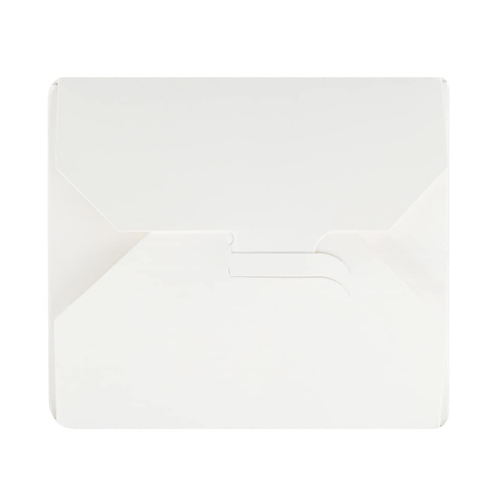 Eco-Friendly 32oz White Paper Takeout Containers - 50 Pack Durable Round Disposable Food Boxes (4