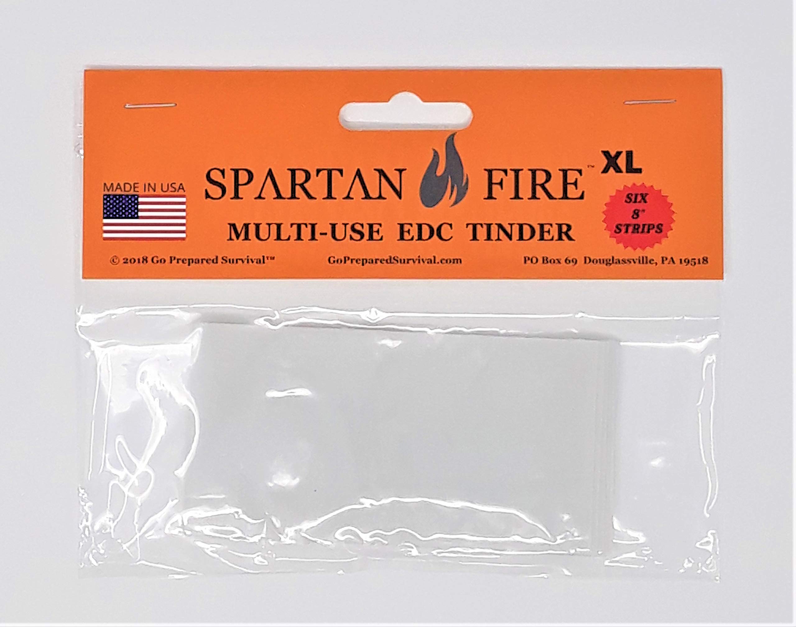 Spartan Fire XL EDC Tinder - Waterproof Fire Starter for Camping, Survival, Hiking & Outdoor Adventures | Emergency Fire Starter Kit for Bushcraft, Backpacking & Wilderness Survival