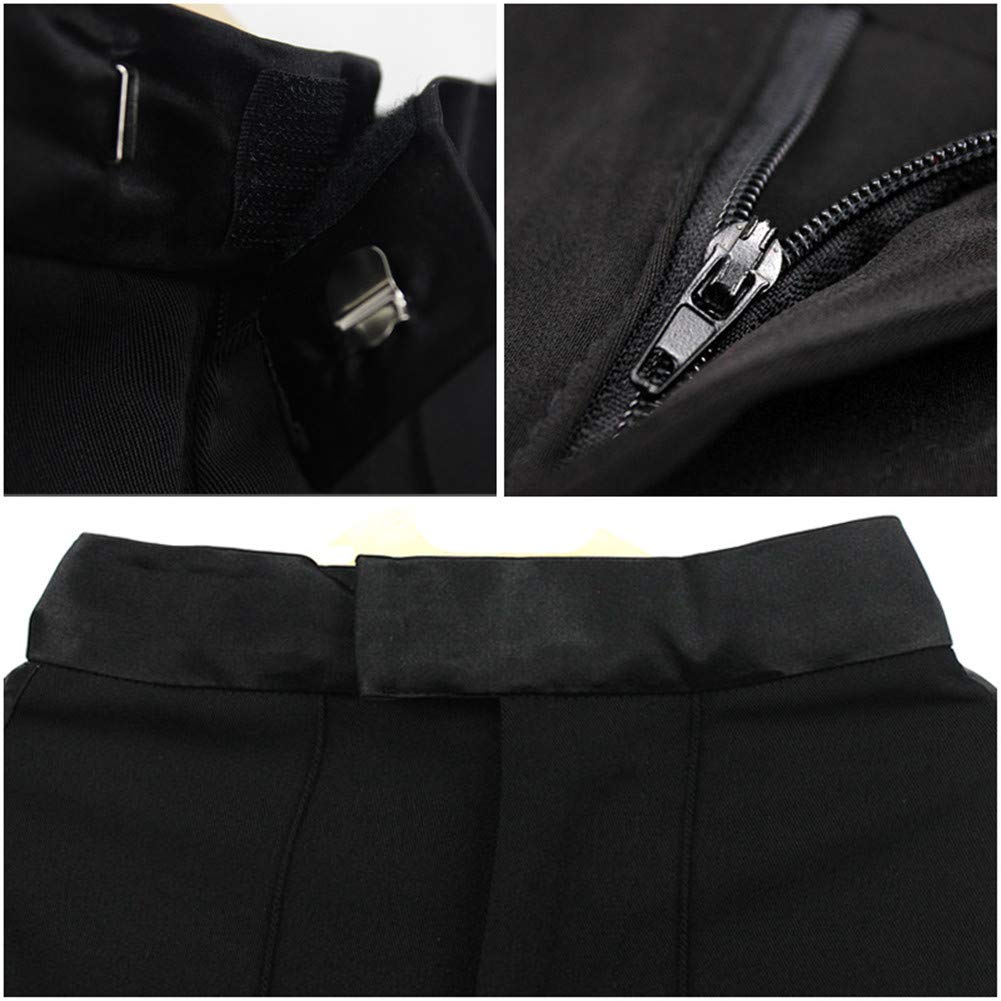 WENDYWU Men's Latin Dance Pants - Black Ballroom Competition & Practice Trousers for Rumba, Tango, Salsa | Professional Modern Dancewear for Performances & Training