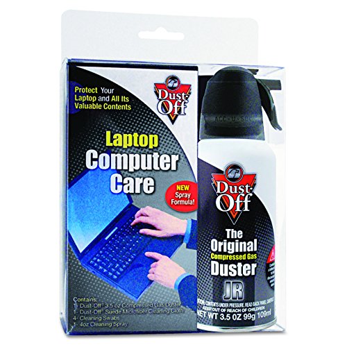 Dust-Off DCLT Laptop Computer Care Kit - Essential Cleaning Tools for Laptops, Keyboards, and Screens at Home or Office
