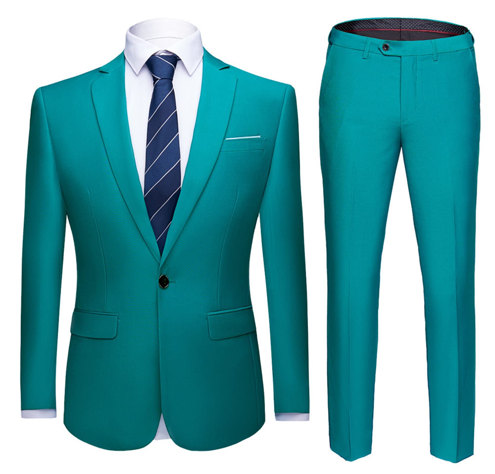 Premium Men's Suit Set - 2 Piece Jacket & Pants | Business Formal Wear, Wedding Groom Attire, Office Blazer & Dress Trousers | Perfect for Business Meetings, Weddings & Special Occasions