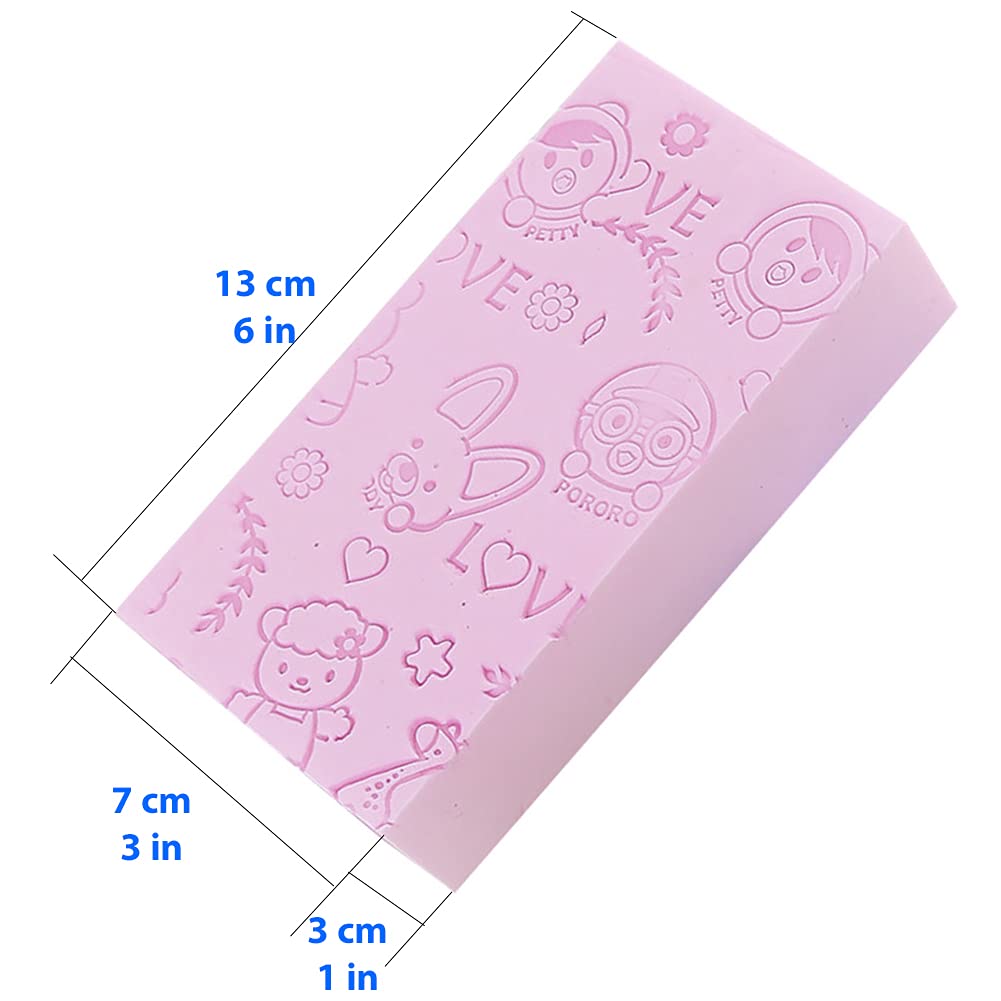Nado Care Exfoliating Bath Sponge for Adults & Babies - 2 Pack Body Scrubber with Gentle Exfoliation for Smooth Skin - Perfect for Shower, Spa & Pregnancy Care - Random Colors