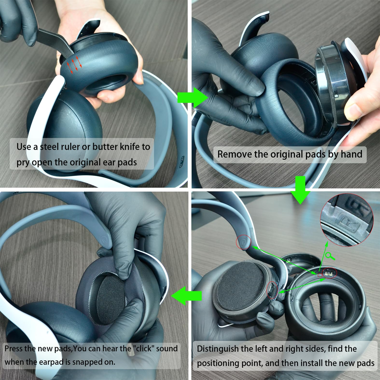 Defean Replacement Ear Pads for Sony PS5 Pulse Elite Wireless Headset - Cooling Gel Memory Foam Cushions with Noise Isolation | Gaming Comfort for Long Sessions, Home Entertainment & Travel Use