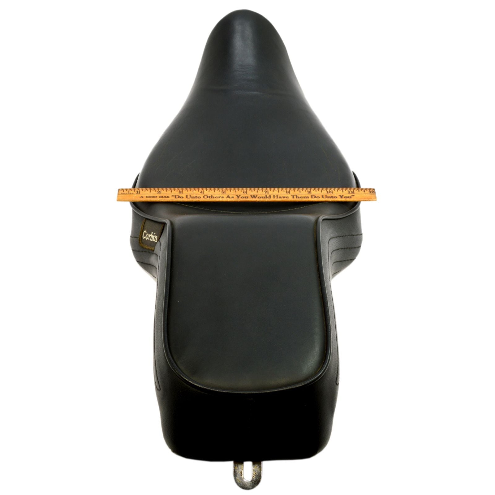 Premium Corbin Motorcycle Seat No. XL 96 6 AM - Black Leather Replacement for Harley Davidson & Cruisers - Comfort Upgrade for Long Rides & Touring