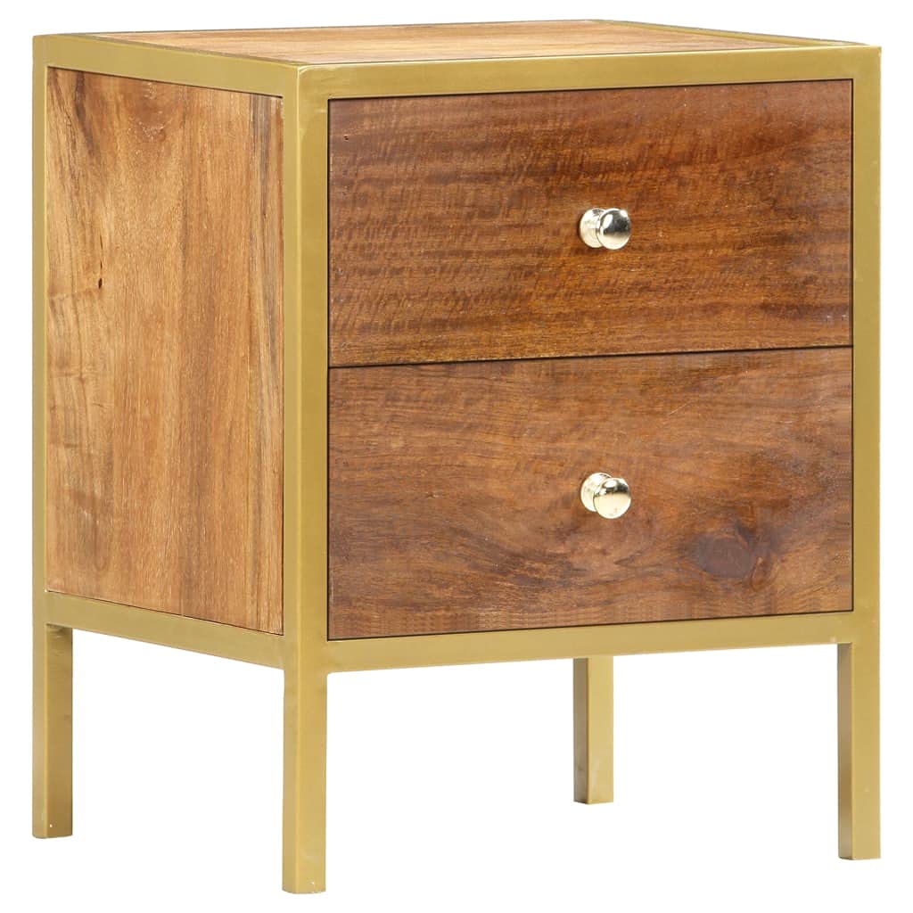 Modern Nightstand with 2 Drawers - 15.7