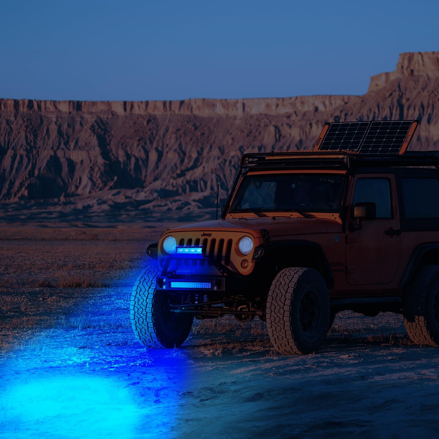 12 Inch 240W 30000LM Triple Row LED Light Bar - Blue Spot/Flood Combo for Off-Road Trucks, ATVs, UTVs & Marine Boating - Waterproof & Durable Off-Road Lighting
