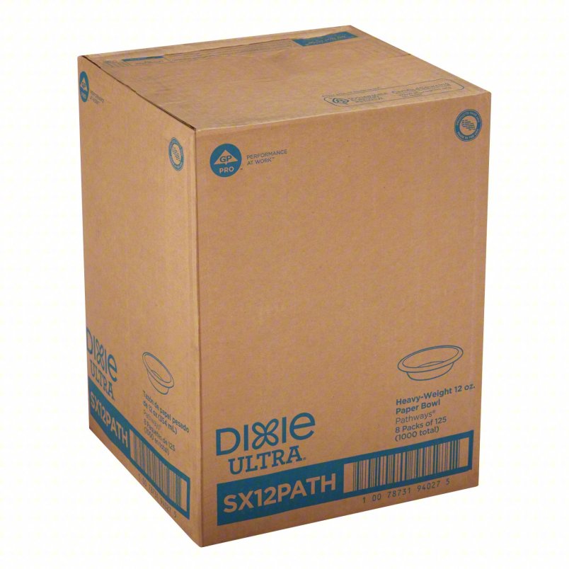 12oz Disposable Paper Bowls (1000 Pack) - Eco-Friendly, Sturdy & Leak-Proof for Parties, Picnics & Takeout Meals