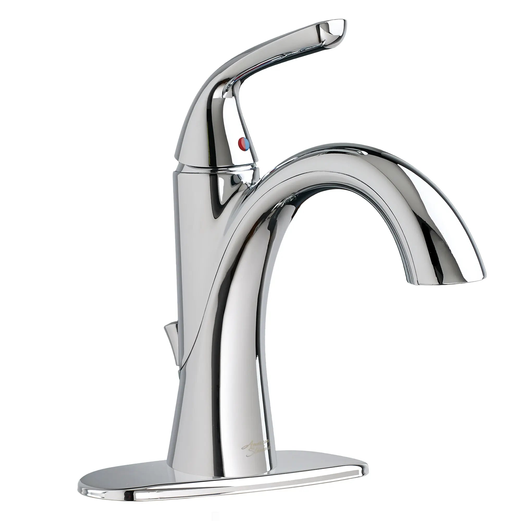 Fluent® Single Hole Single Handle Bathroom Faucet 1.2 GPM Water-Saving - Modern Chrome Bathroom Sink Faucet with Lever Handle - Perfect for Small Bathrooms & Powder Rooms