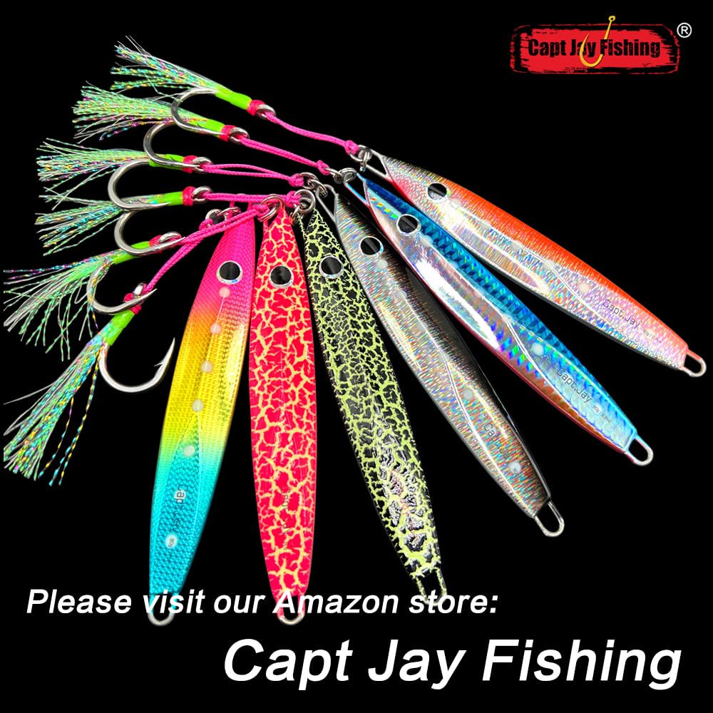 Premium Saltwater Jigs for Speed Jigging & Slow Jigging - Vertical Fishing Lures with High Catch Rate | Perfect for Offshore, Deep Sea & Kayak Fishing Adventures