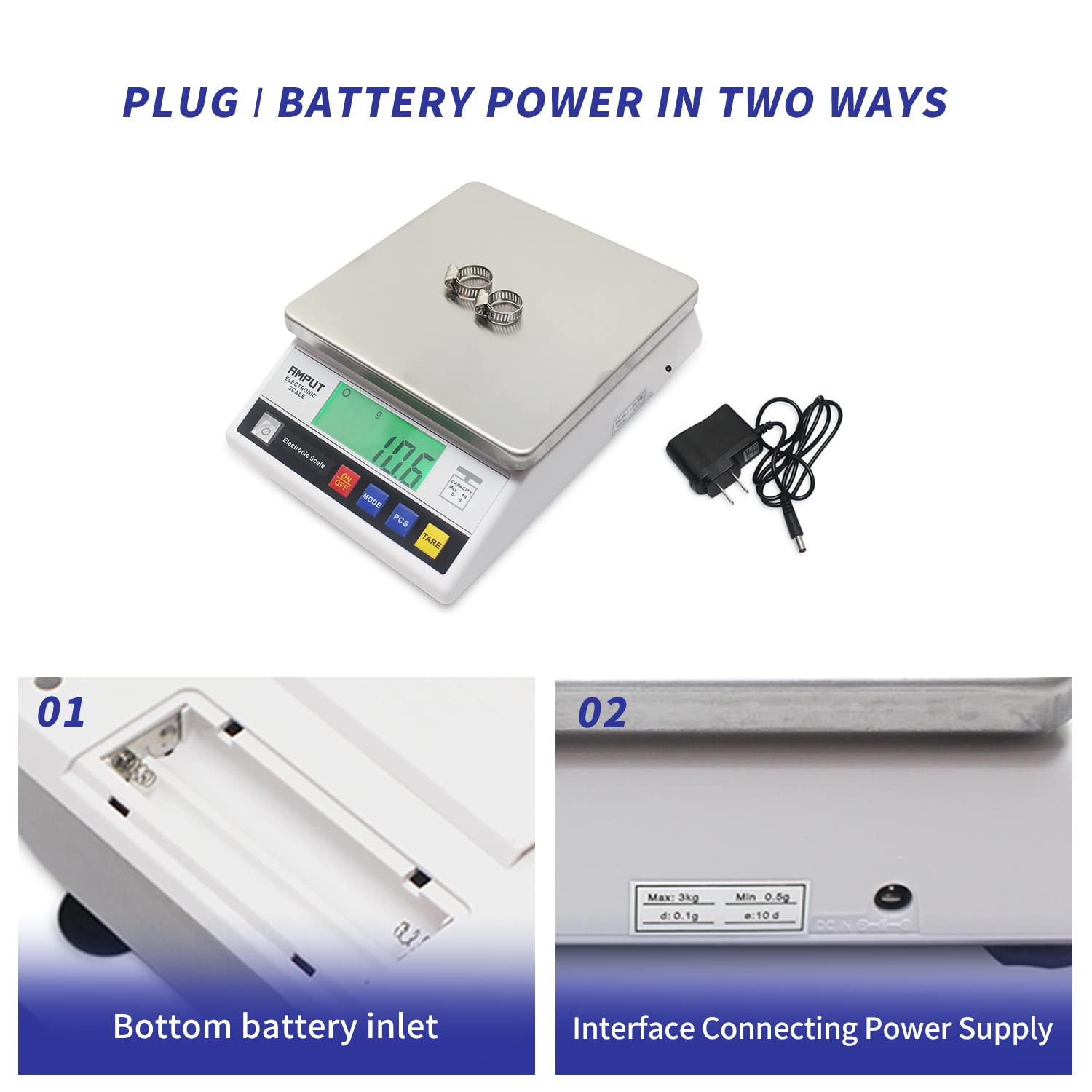 High Precision 5kg x 0.1g Industrial Counting Scale - Digital Laboratory Weighing Balance with Multi-Units Switch for Scientific Research, Jewelry, Pharmacy & Food Industry | Accurate Electronic Measurement for Labs, Warehouses & Retail Stores