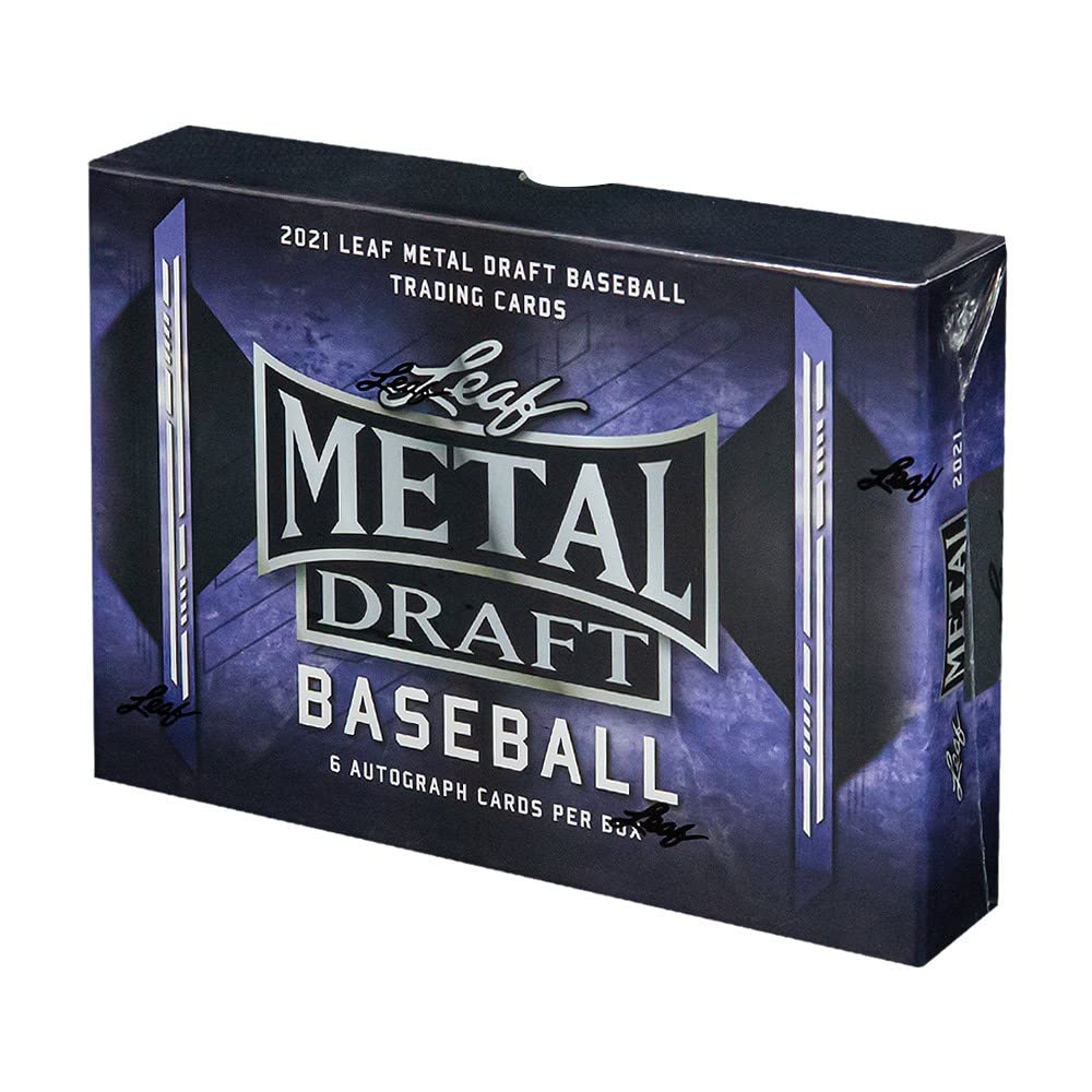 2021 Metal Draft Baseball Hobby Box - 6 Autographed Cards | Collectible Trading Cards for Baseball Fans | Perfect for Collectors, Investors & Fantasy Sports Enthusiasts