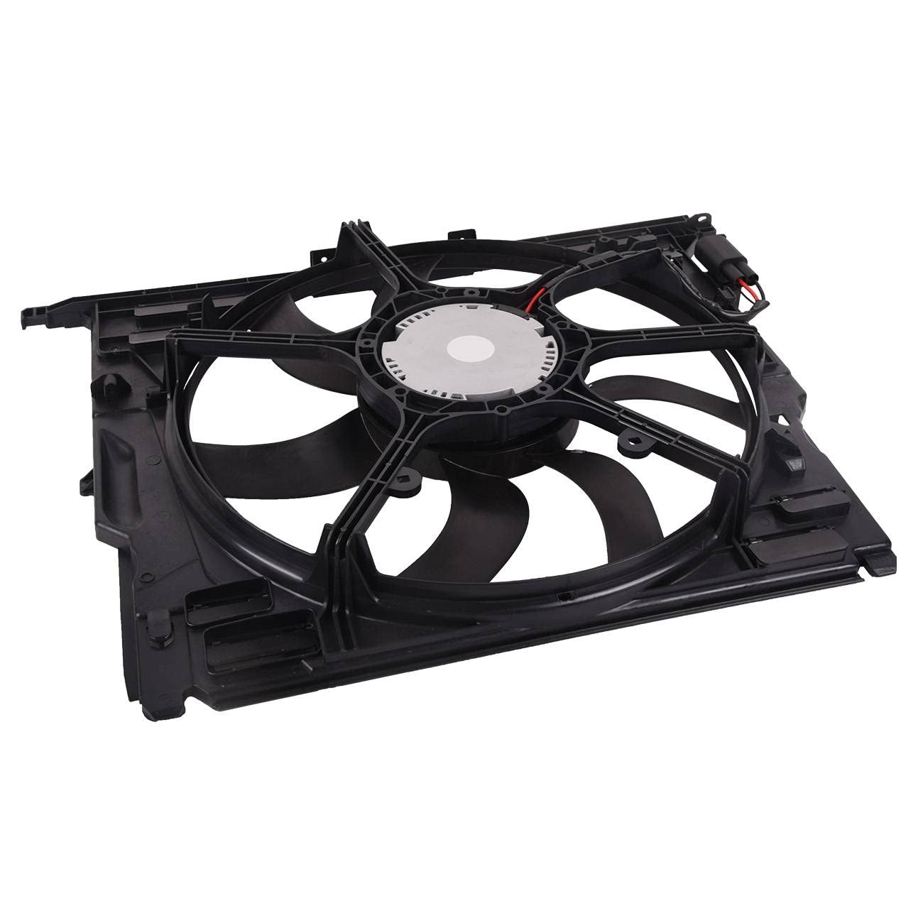 Topaz 17428509741 Radiator Cooling Fan Assembly - Compatible with BMW 528i 530i 535i 640i 740i 3.0L - High Performance Replacement Part for Engine Cooling System - Perfect for Summer Driving & Heavy Traffic Conditions