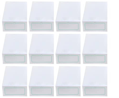 Toyvian 30-Piece Shoe Box Storage Containers - Stackable, Expandable Plastic Shelves for Closet, Cabinet & Counter Organization | Perfect for Home, Office & Retail Display