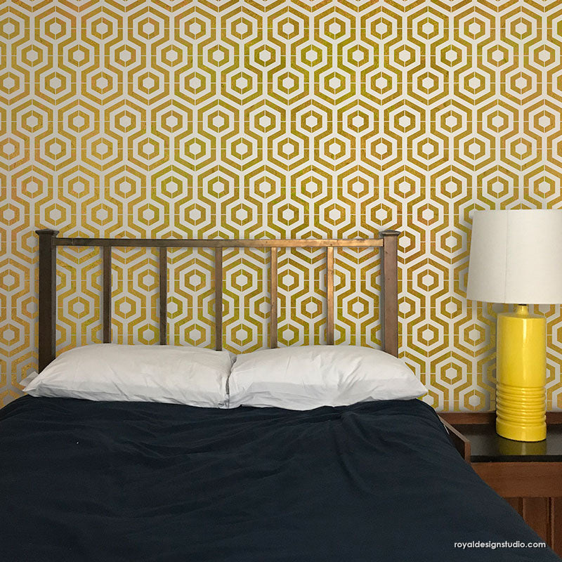 Target Allover Wall Stencil - Reusable DIY Painting Template for Home Decor, Geometric Patterns, Kids Room & Nursery Design - Perfect for Walls, Furniture, and Fabric Projects