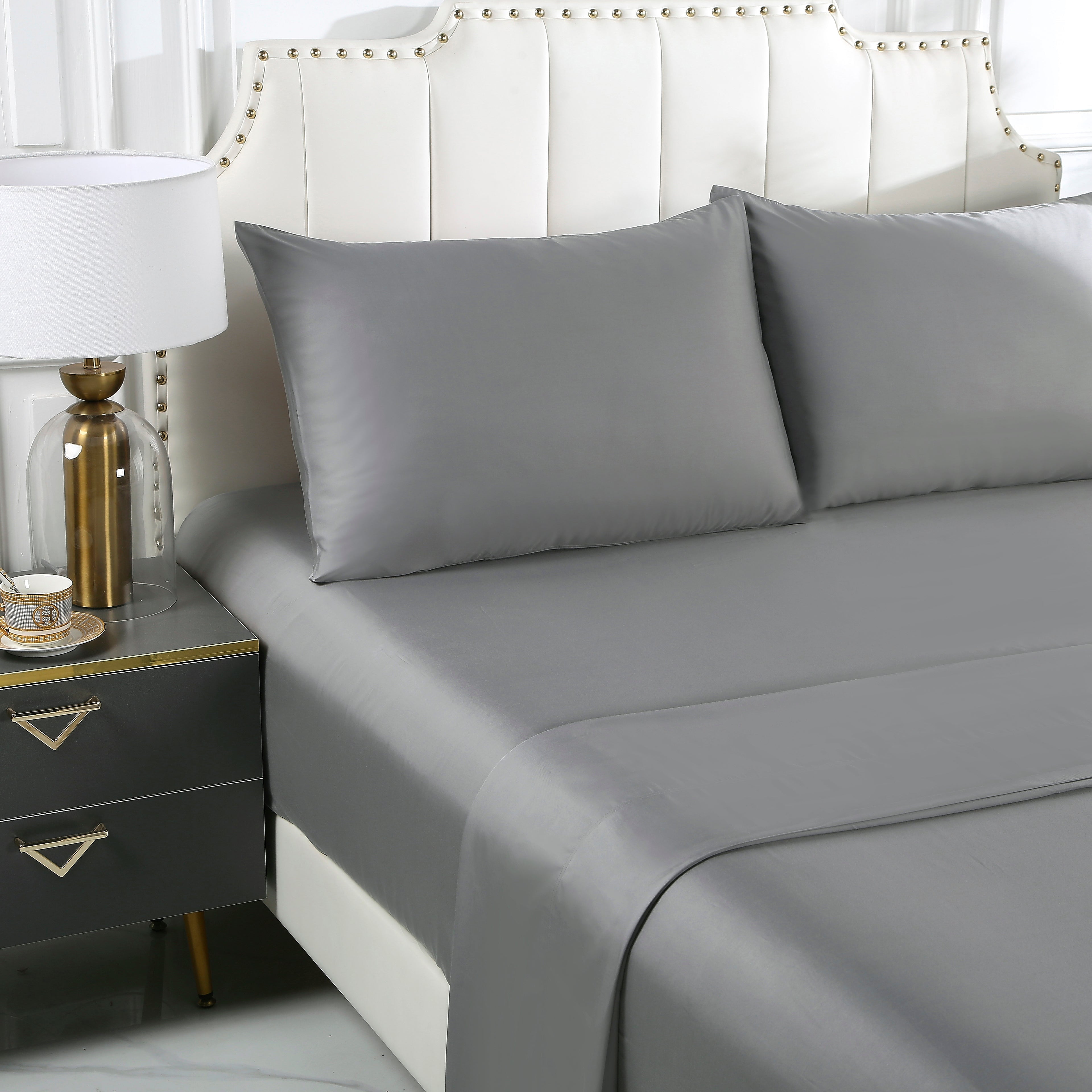 100% Organic Bamboo King Size Sheet Set - Soft, Breathable & Hypoallergenic Bedding for Luxurious Sleep - Perfect for Hot Sleepers & Eco-Conscious Homes