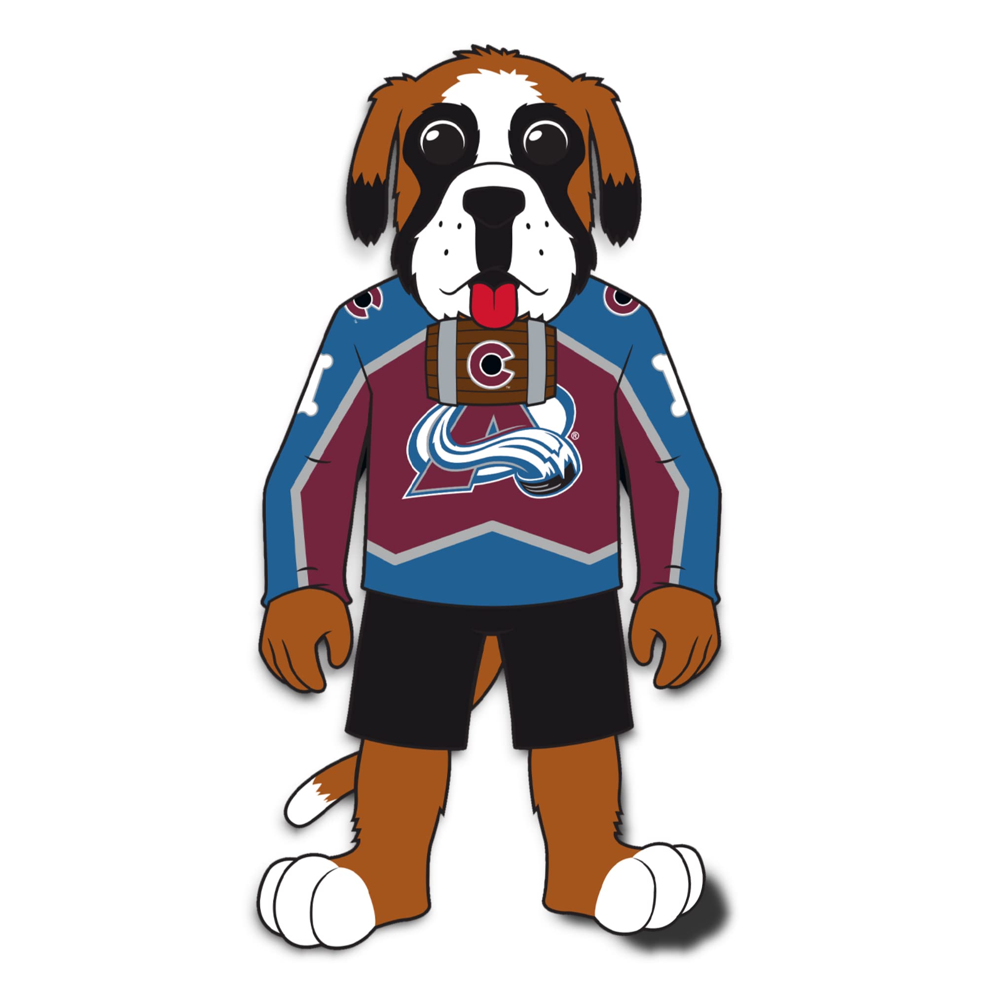 Colorado Avalanche NHL Bernie Mascot Desert Cactus Vinyl Decal Sticker - Waterproof Laptop, Water Bottle & Car Decal for Hockey Fans | Perfect for Game Day, Scrapbooking & Fan Gear Customization