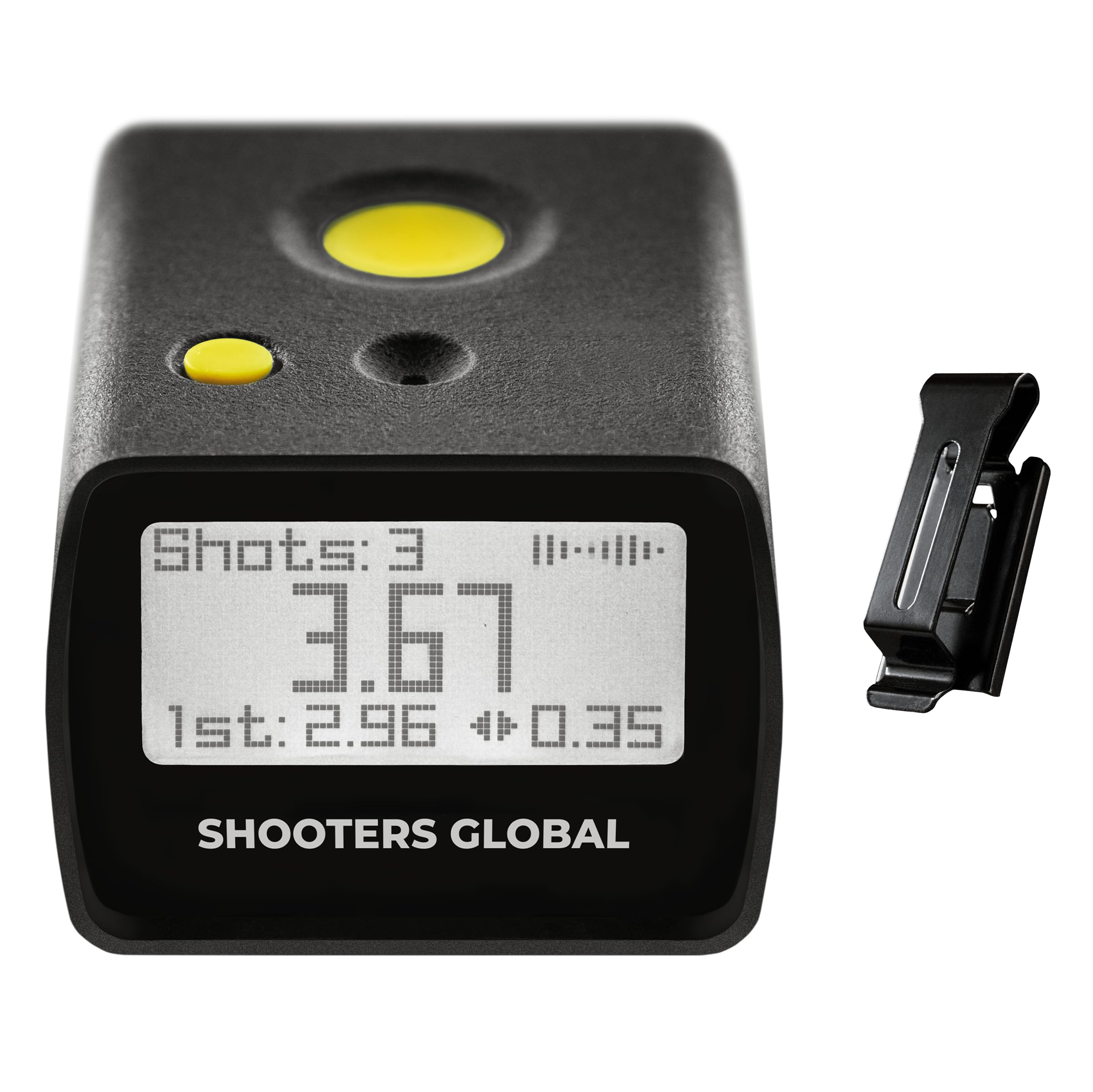 SG Timer GO | Best Affordable Shot Timer for Firearms Training & Dry Fire Practice - Long Battery Life, Smart Sensor, Belt Clip Quick Release, Bluetooth & Free App with Video Recording - Perfect for Shooting Range, Home Practice & Competitive Shooting