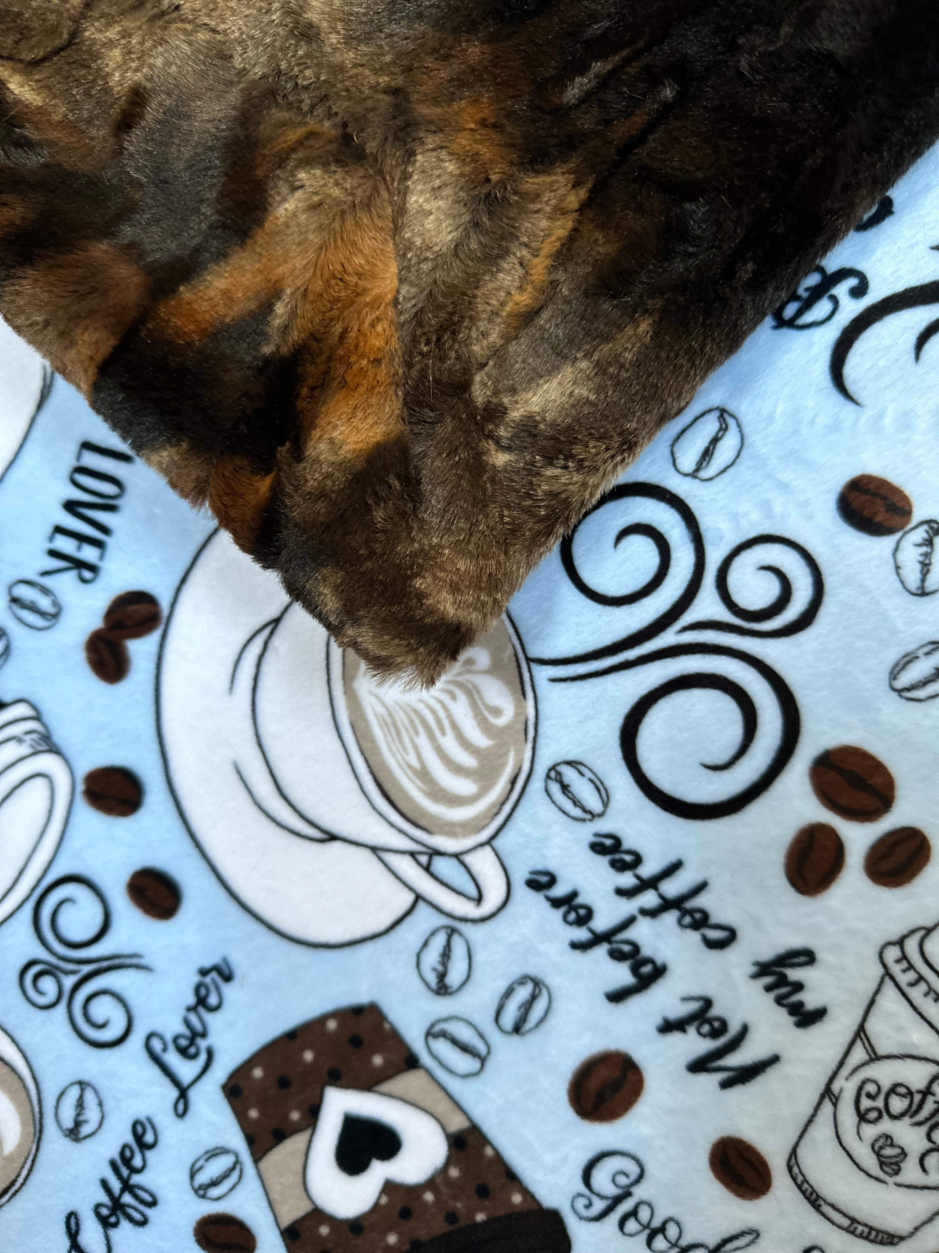 Brown Tie Dye Rabbit Luxe Throw Blanket - Super Soft Minky Travel Blanket 54x63 Inches - Cozy Home Decor & Perfect for Camping, Road Trips and Gifts