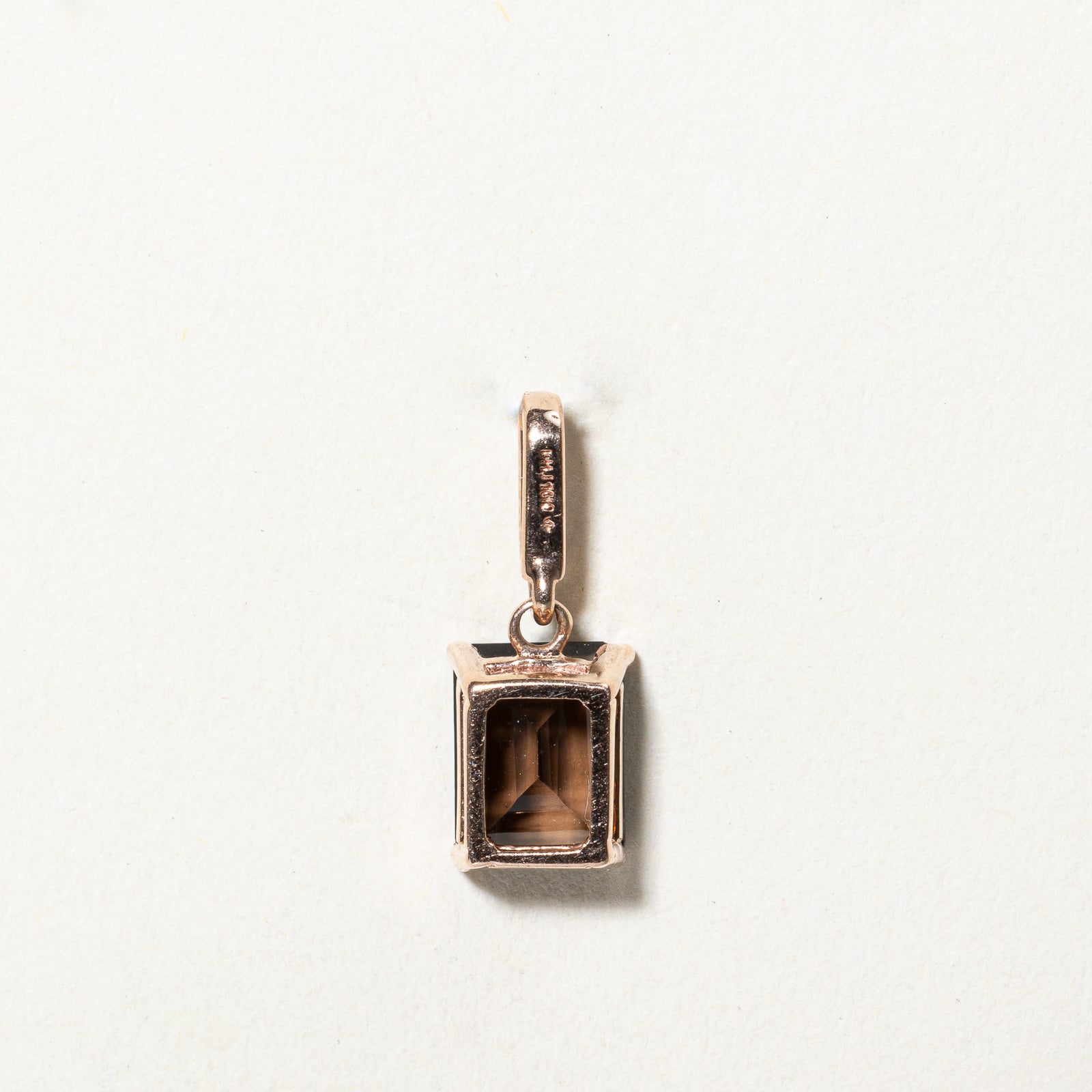 1.30ct Smokey Quartz & 0.01ct Diamond Pendant Necklace - Elegant Jewelry for Women, Perfect Gift for Birthday, Anniversary & Special Occasions