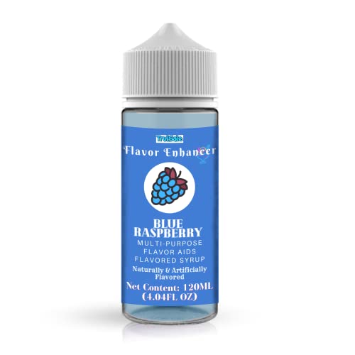 Blue Raspberry Flavoring Syrup Enhancer (4.04 fl oz) - Ready to Use for Snow Cones, Ice Cream, Beverages, Drinks & Snacks | Perfect for Summer Treats, Party Desserts & DIY Cocktails