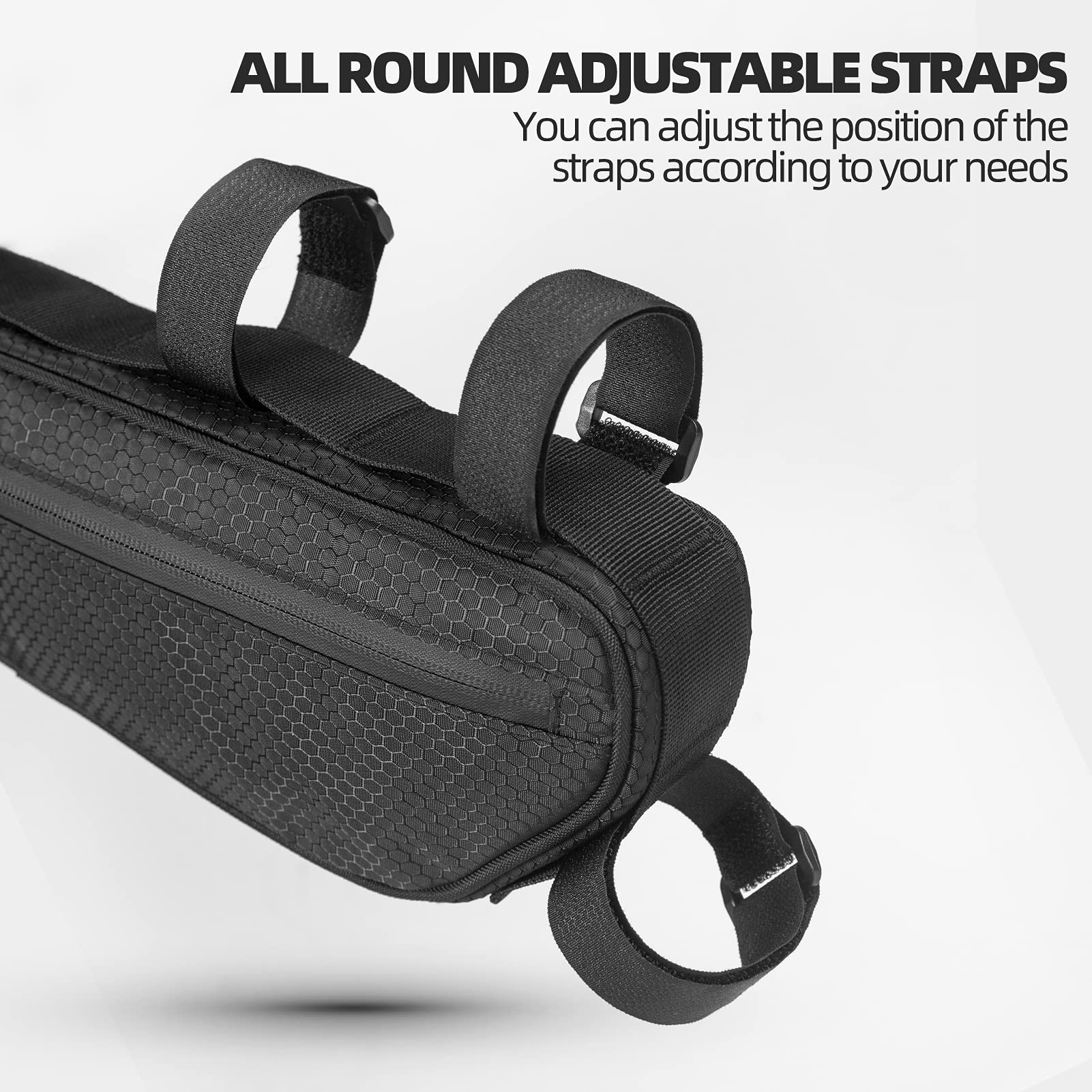 ROCKBROS Waterproof Bike Frame Bag - Triangle Saddle Bag for MTB & Road Bikes - Durable Cycling Accessories for Commuting, Mountain & Road Biking