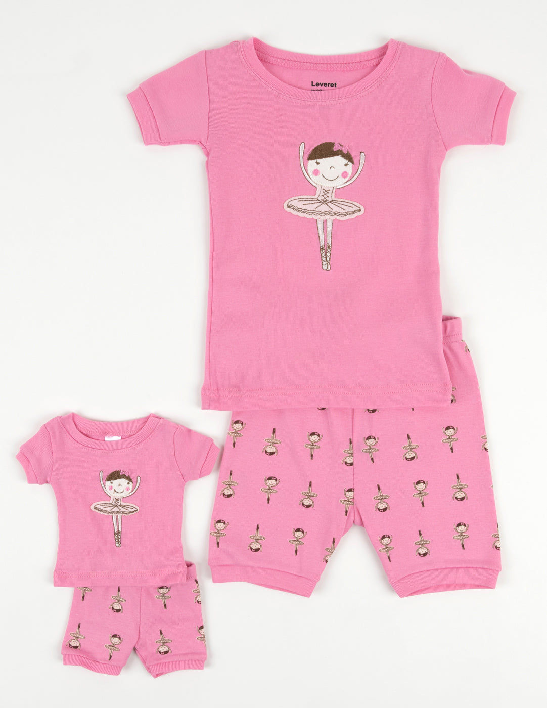 Matching Girl and Doll Cotton Pajama Set - Soft & Comfortable Sleepwear for Kids - Perfect for Bedtime, Playtime, and Photo Shoots