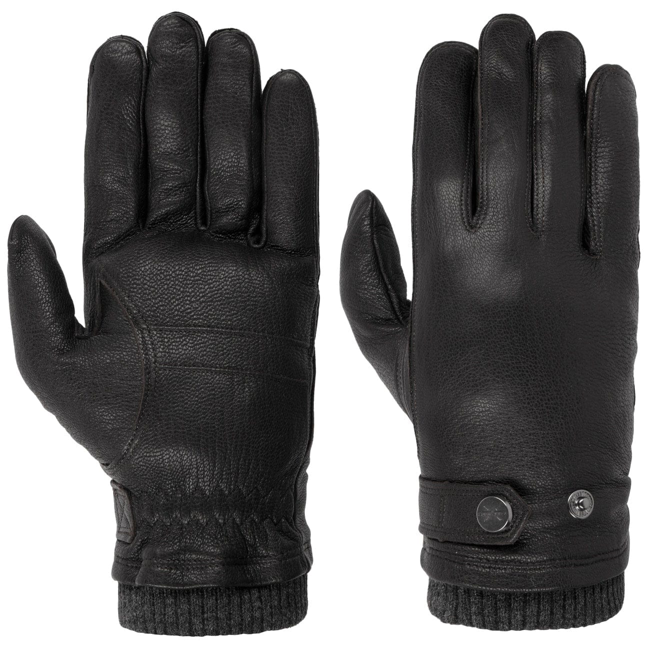 Premium Freddie Leather Gloves for Men & Women - Genuine Leather Driving & Winter Gloves by Pearlwood - Perfect for Driving, Motorcycling & Cold Weather Protection