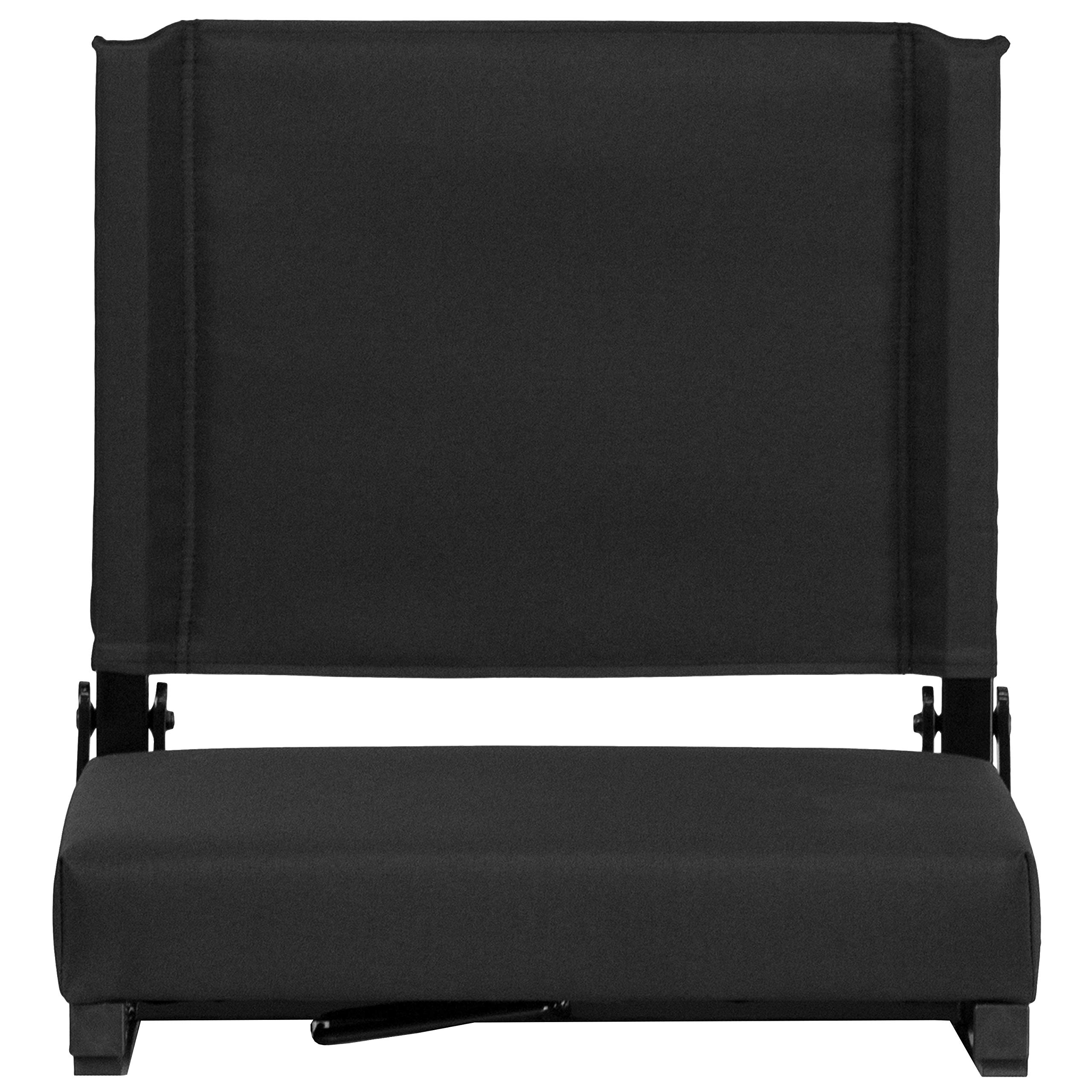 EMMA + OLIVER Ultra-Padded Lightweight Stadium Chair - 500 lb Capacity - Portable Folding Bleacher Seat for Outdoor Sports, Concerts & Camping