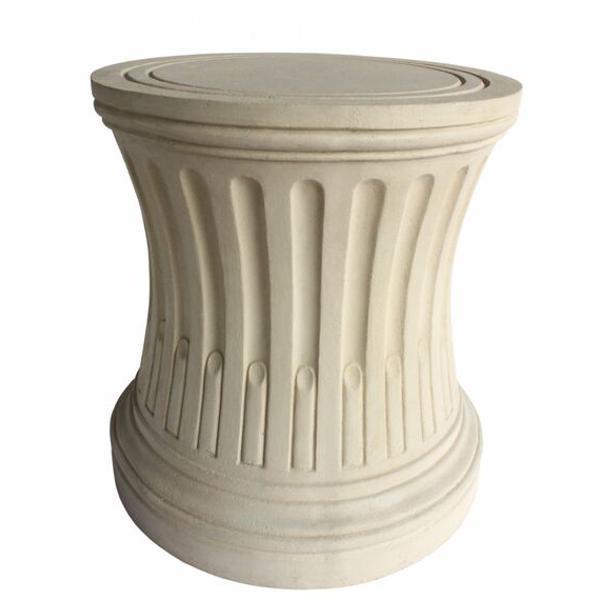 Louis XVI Fluted Pedestal - Elegant French Classic Pedestal Stand for Home Decor, Wedding Centerpiece & Antique Display | Perfect for Living Room, Garden, or Event Decorations