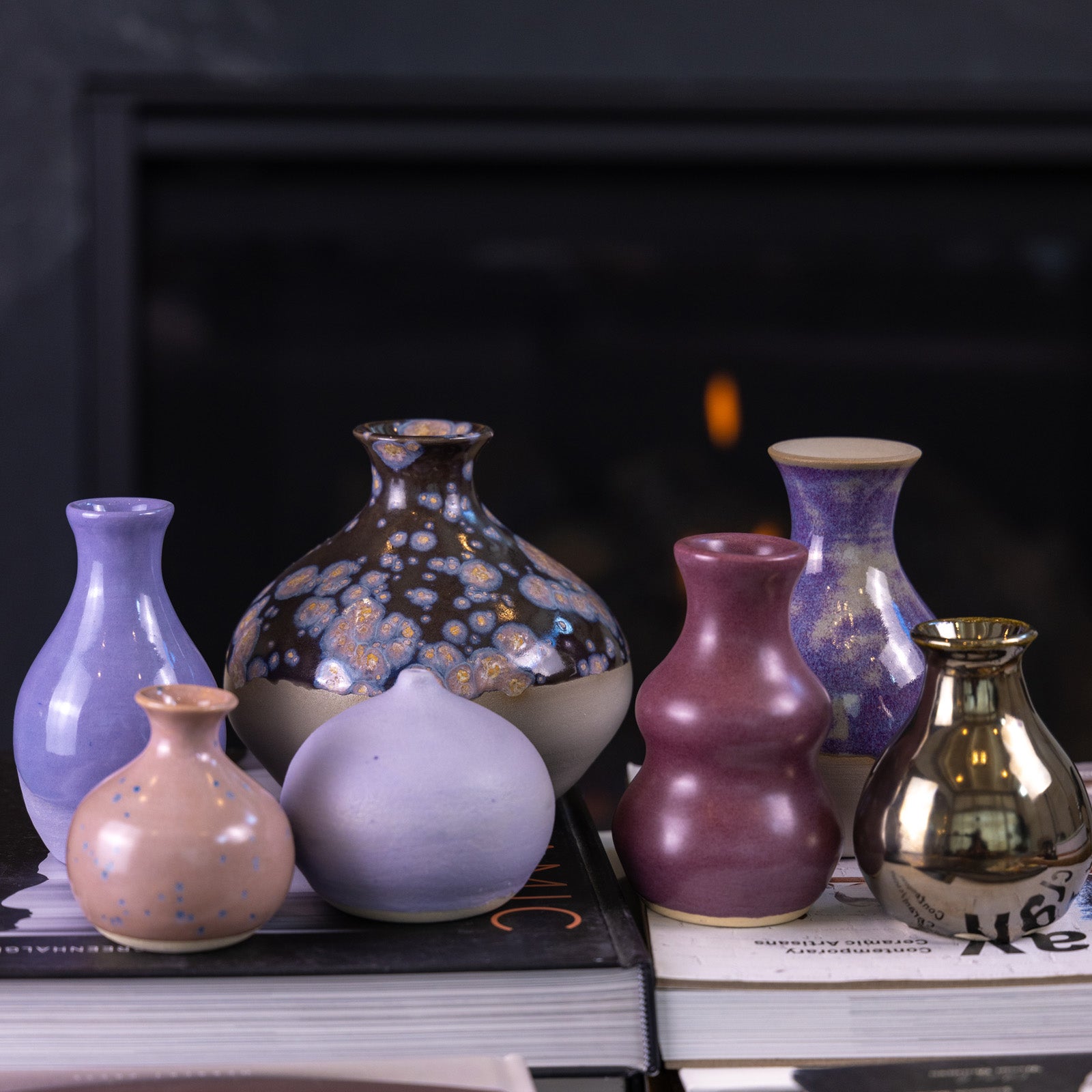 Small Decorative Stoneware Bud Vase - Handcrafted Ceramic Flower Pot for Home Décor | Perfect for Centerpieces, Wedding Favors & Tabletop Displays