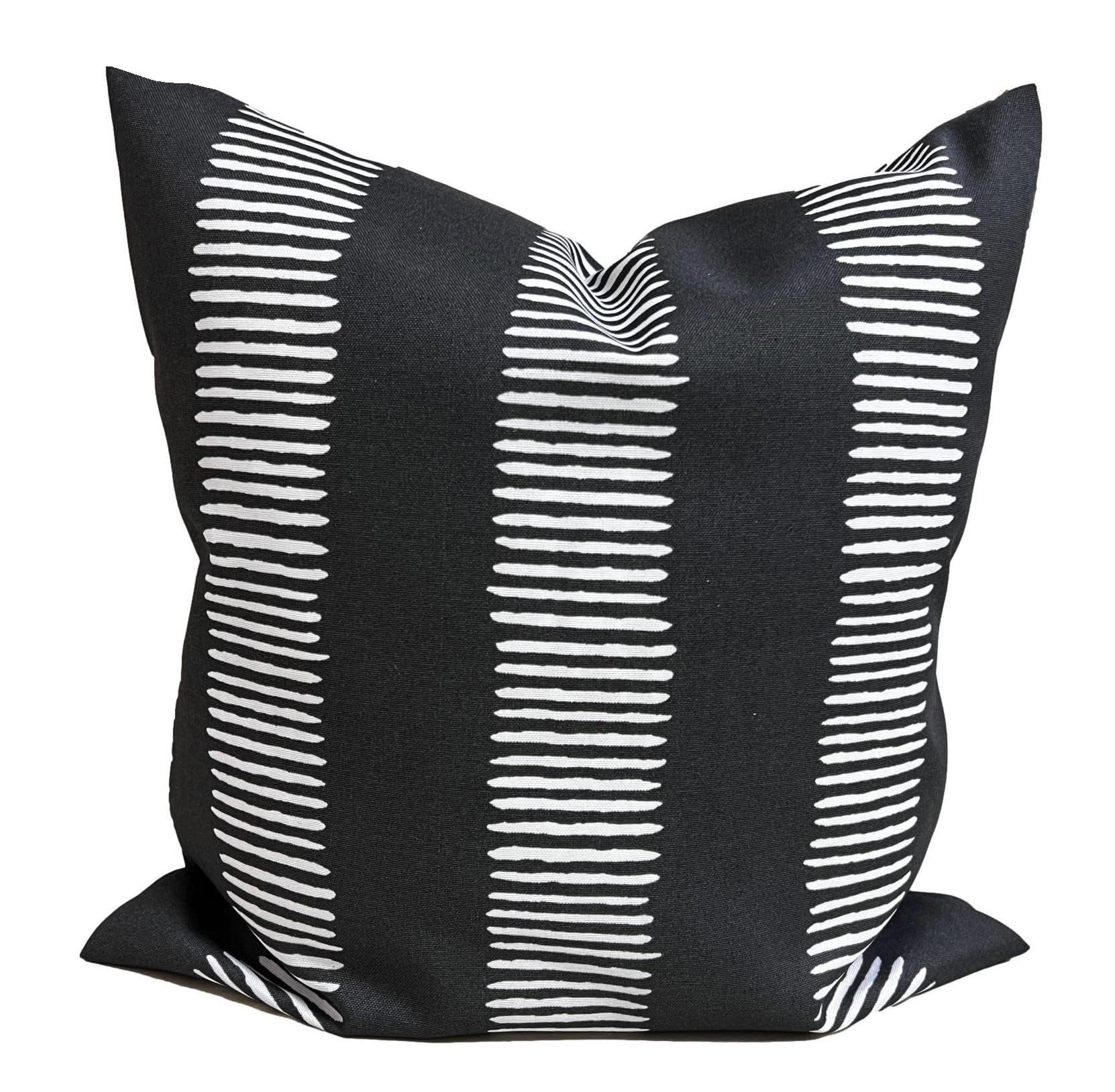 Premium Gray Outdoor Pillow Covers - Waterproof & UV Resistant (16x16, 18x18, 20x20 Inches) - Gold, Tan & Grey Decorative Throw Pillow Cases for Patio Furniture, Porch Swing & Poolside Lounge - All Weather Outdoor Decor
