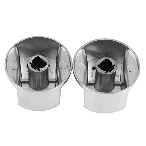 Universal Gas Stove Knobs - 2 Pack Metal Burner Control Replacement Parts for Most Stoves | Durable & Heat-Resistant for Kitchen, RV, Outdoor Cooking & Camping
