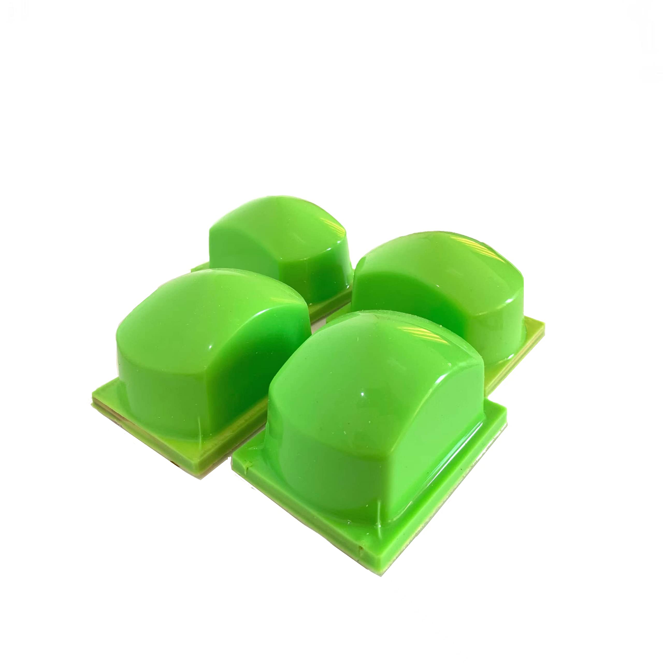Anti-Static Green Rubber Printing Pad for Silicone Pad Printing Machine - 4 Pack (L90xW58xH62mm) - Ideal for Industrial Printing, Logo Marking & Product Customization