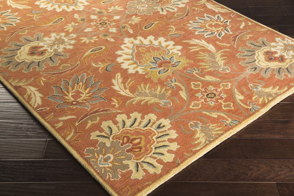 Art of Knot Vitrolles Area Rug 2' x 4' Hearth Orange - Perfect for Living Room, Bedroom & Home Decor
