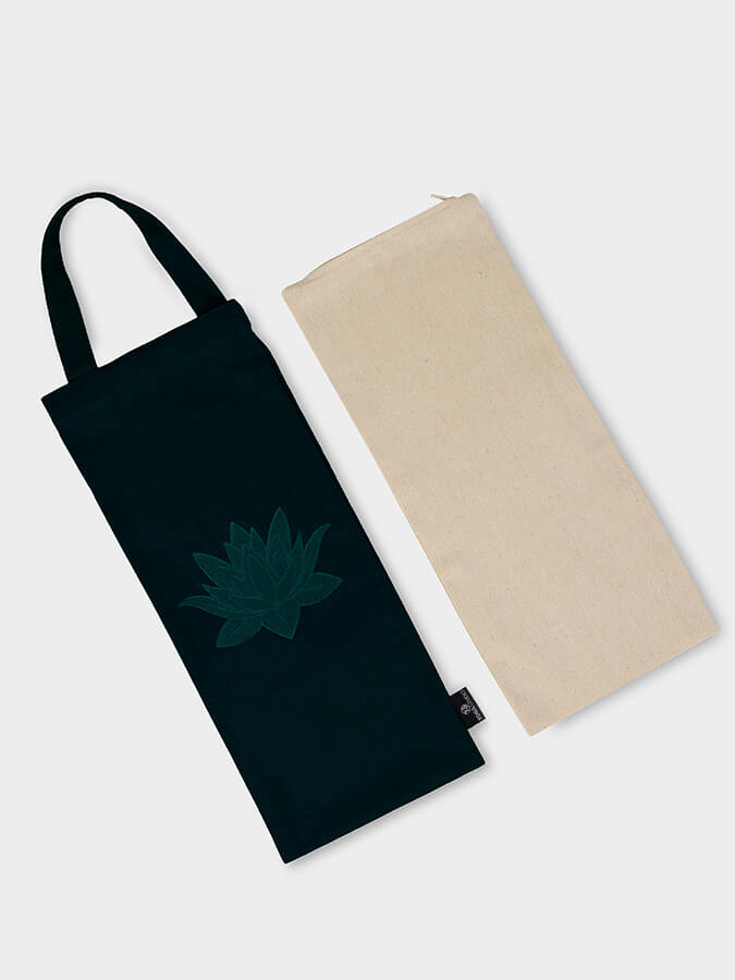 GOTS Certified Organic Cotton Yoga Sandbag Cover - Eco-Friendly & Breathable for Hot Yoga, Meditation & Home Workouts