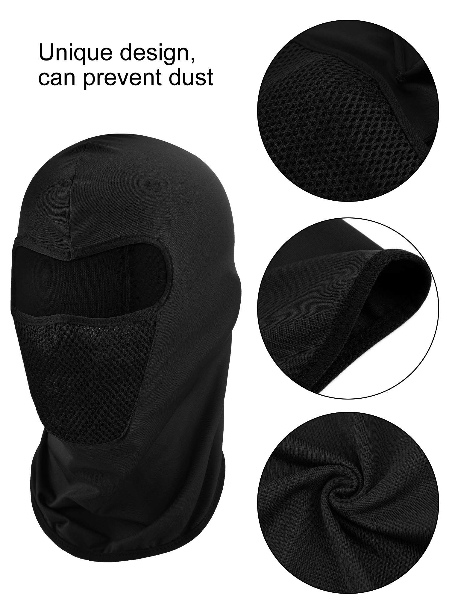 6-Pack Windproof Balaclava Face Mask - Camouflage Motorcycle & Fishing Mask for Sun, Dust Protection - Ideal for Outdoor Sports, Cycling, and Cold Weather Activities