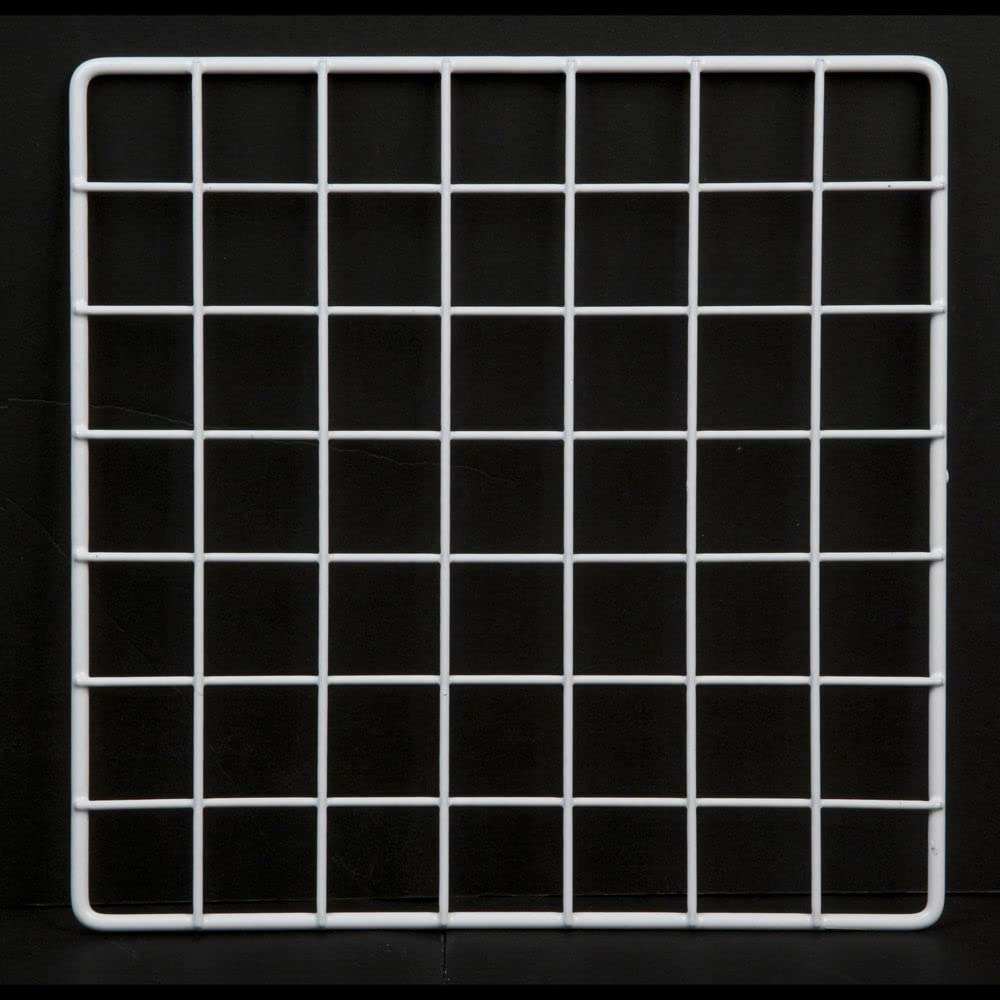 14 x 14 Inch White Wire Grid Storage Cube - Closet & Garage Organizer Panel (1 Pack) for Clothing, Housewares & Home Decor | Perfect for Bedroom, Closet, Pantry & Office Organization