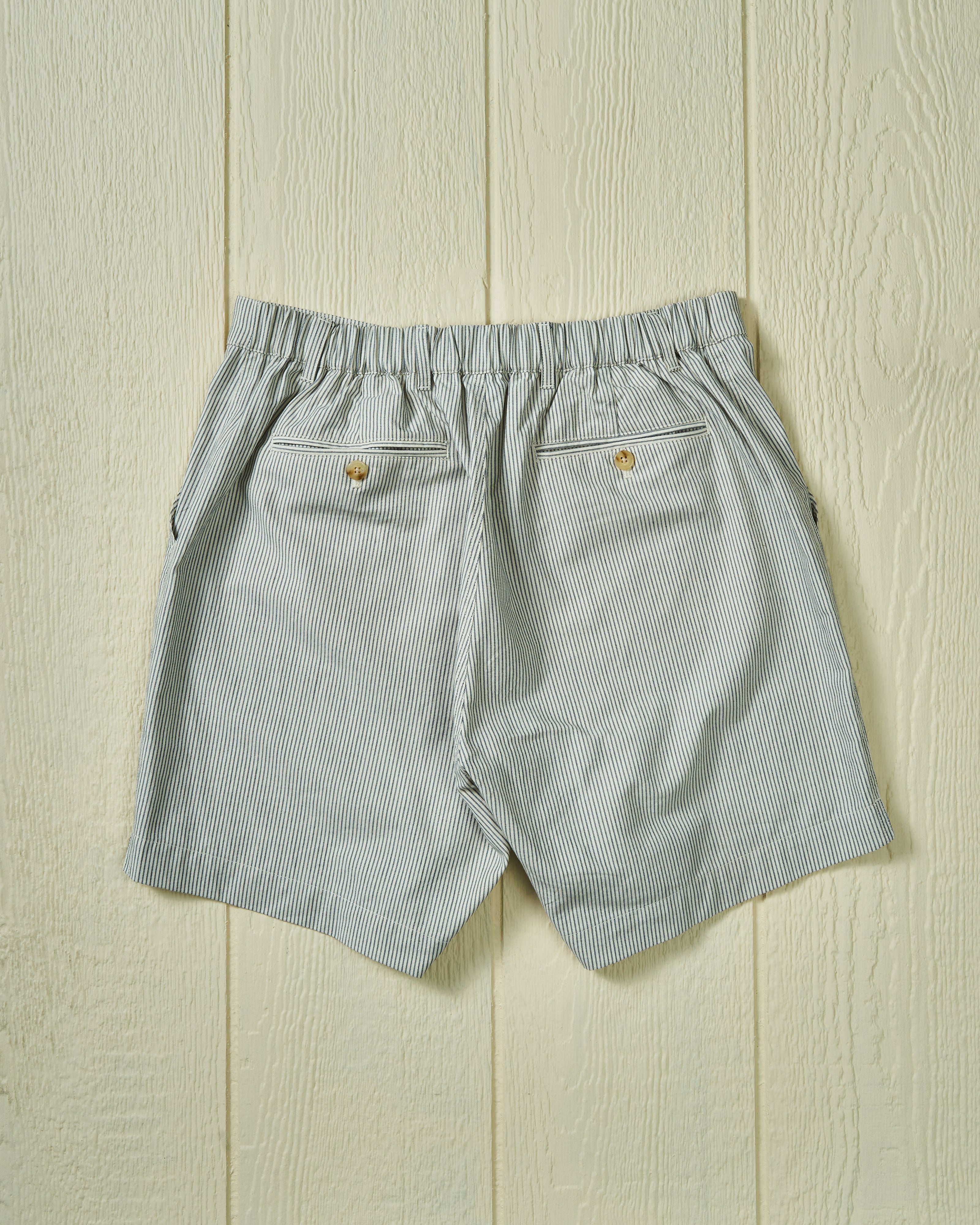 Ventura Short in Pin Stripe Canvas - Men's Casual Summer Shorts for Outdoor Activities and Beach Wear