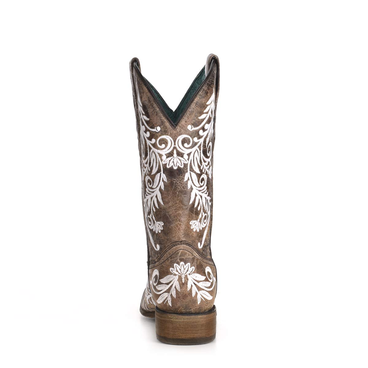 CORRAL Women's Western Cowhide Leather Boots - Embroidered Brown Cowboy Boots for Country Dancing, Rodeo & Casual Wear