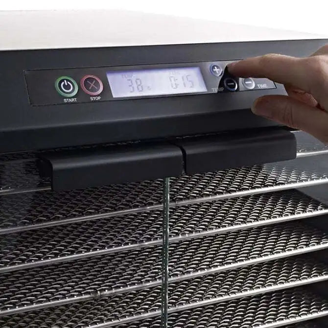 Excalibur Commercial 10-Tray Stainless Steel Food Dehydrator | NSF Certified | Perfect for Drying Fruits, Vegetables, Jerky & Herbs at Home or Restaurant