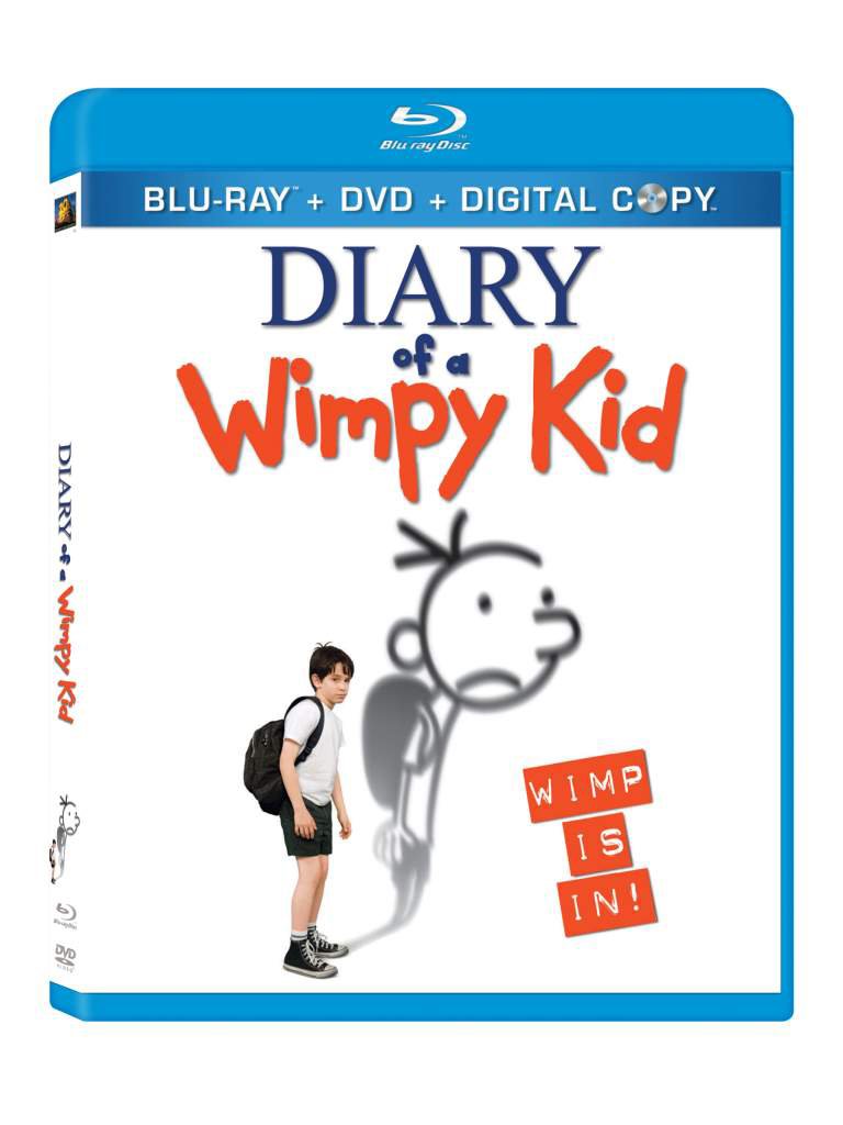 Diary of a Wimpy Kid Blu-ray DVD + Digital Copy - Family Movie Night Entertainment for Kids & Teens
