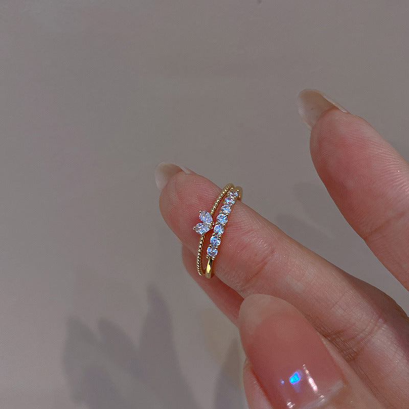 Minimalist Tiny Heart Stacking Rings Set - Dainty Gold & Silver Layering Rings for Women | HR617 | Perfect for Everyday Wear, Stacking Jewelry Trend & Gift Giving