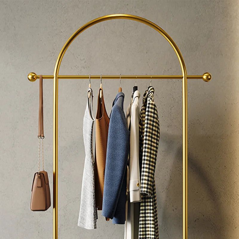 Stylish Modern Coat Rack Stand - Heavy Duty Wooden Floor Coat Hanger with 6 Hooks for Jackets, Hats & Bags - Perfect for Entryway, Bedroom or Office Organization