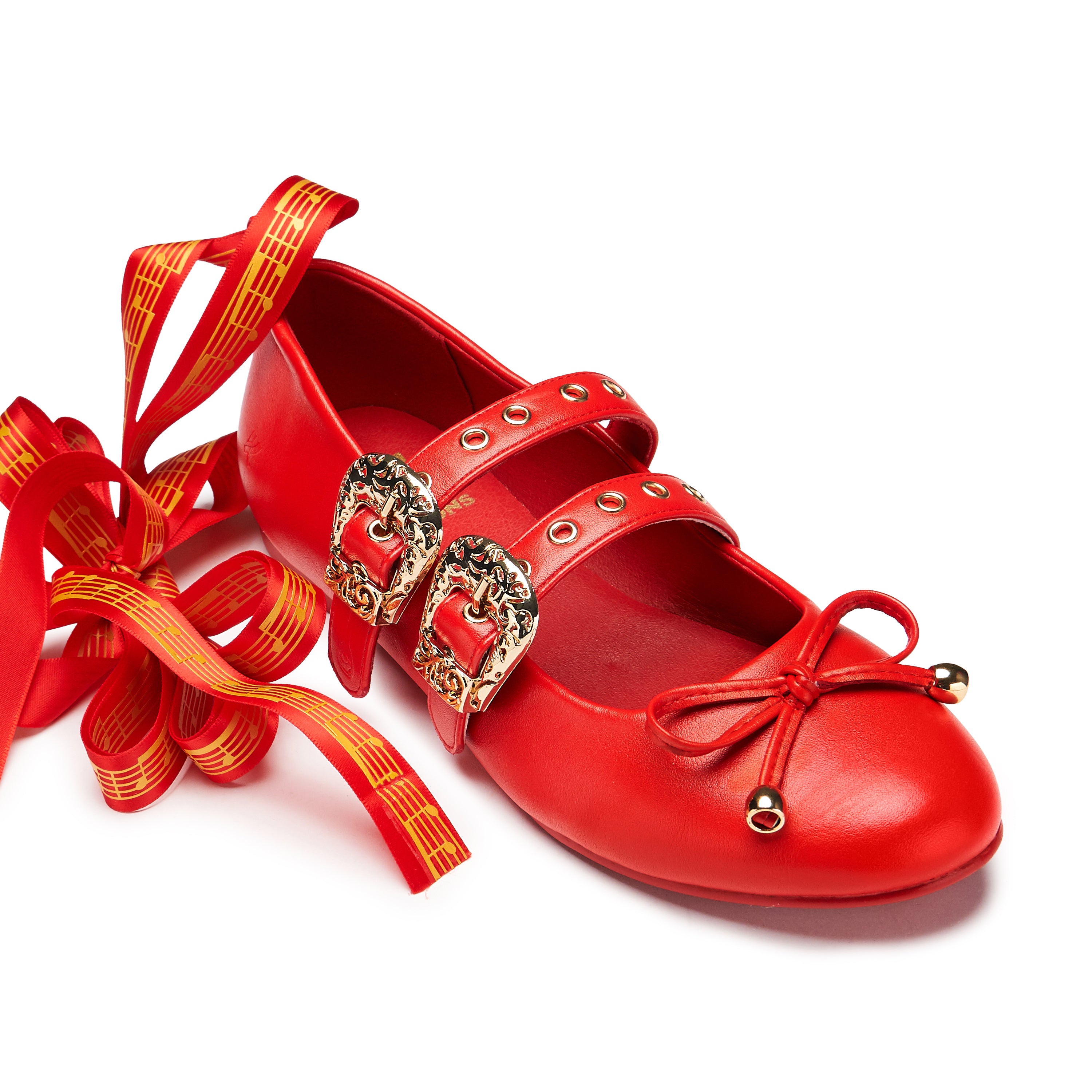 Song Of Rest Bard Flats Red - Comfortable & Stylish Women's Flats for Casual Wear, Work & Travel