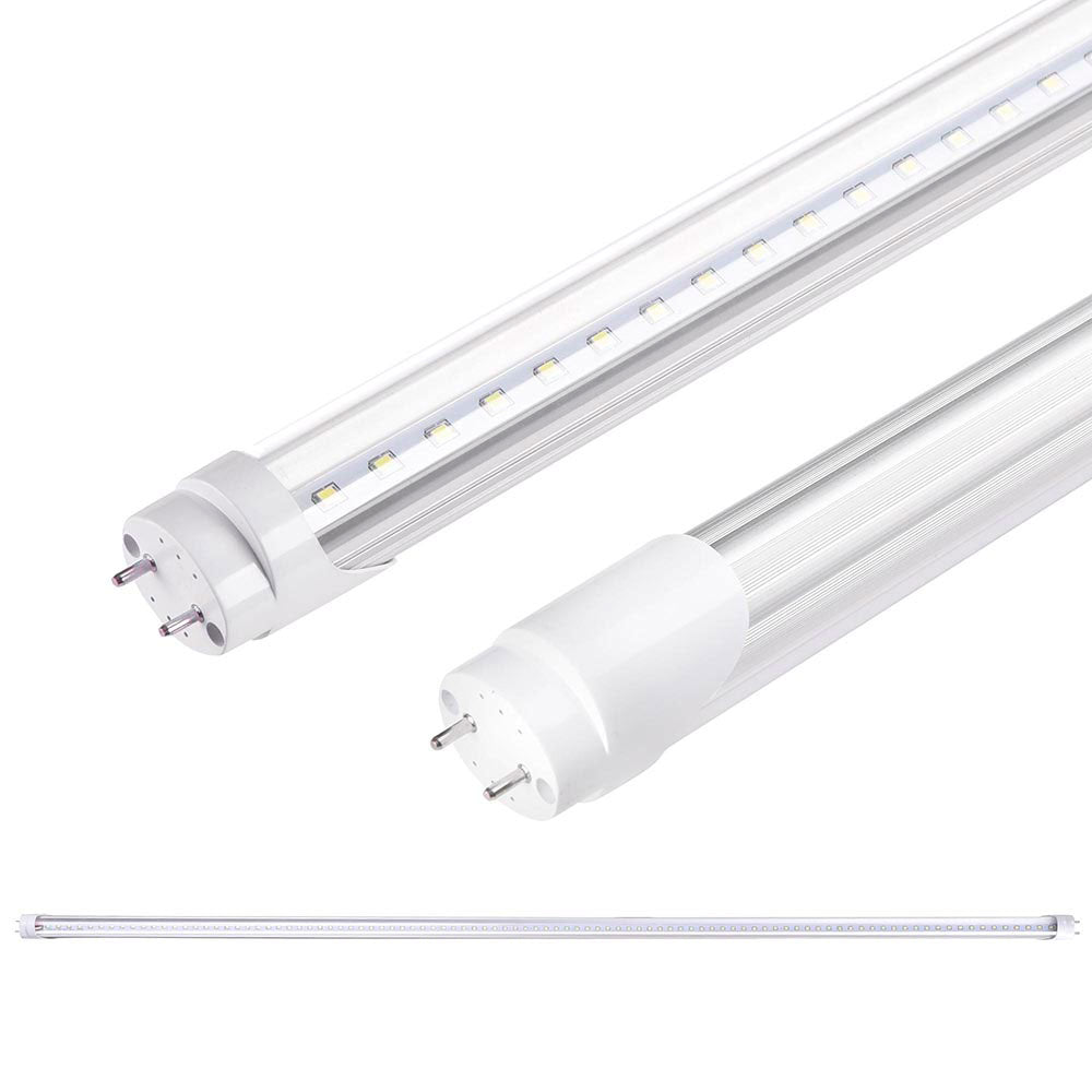 18W T8 4FT 6500K Daylight LED Tube Light - Energy Efficient Fluorescent Replacement for Home, Office & Garage Lighting - Bright White Light Bulbs for Ceiling Fixtures, Workshops and Commercial Spaces