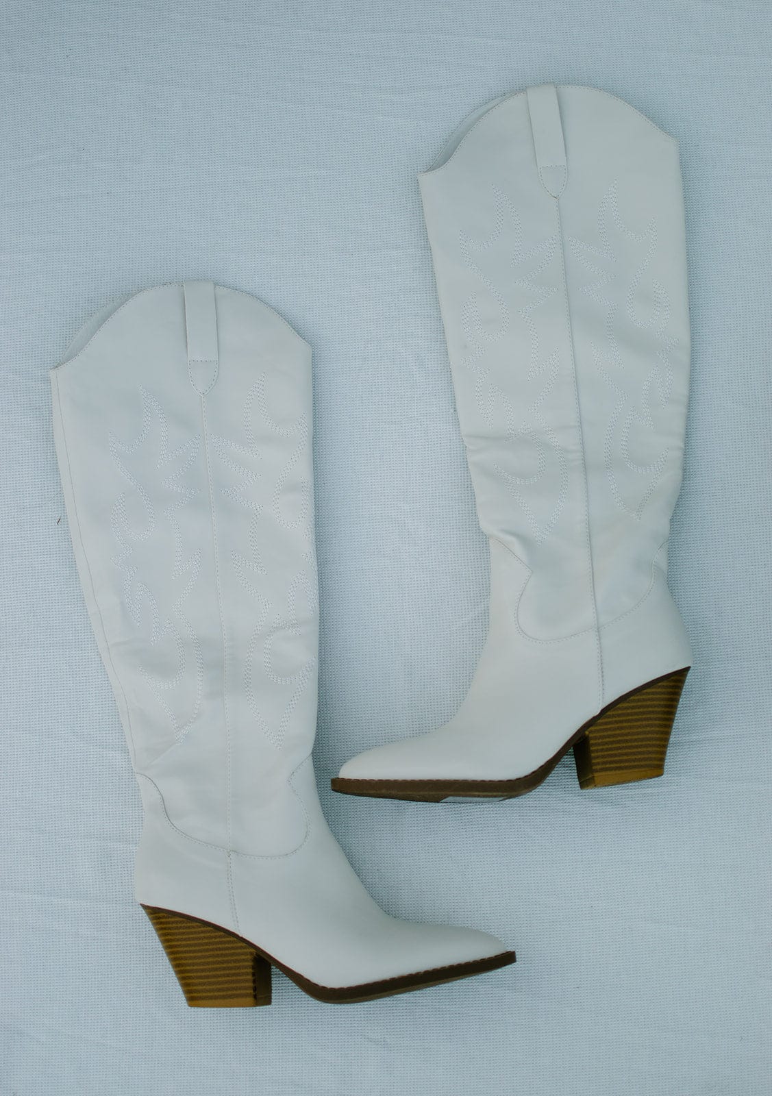 Western Cowgirl Boots Knee High with Bone Design - Perfect for Rodeo, Country Dancing & Fashion Outfits